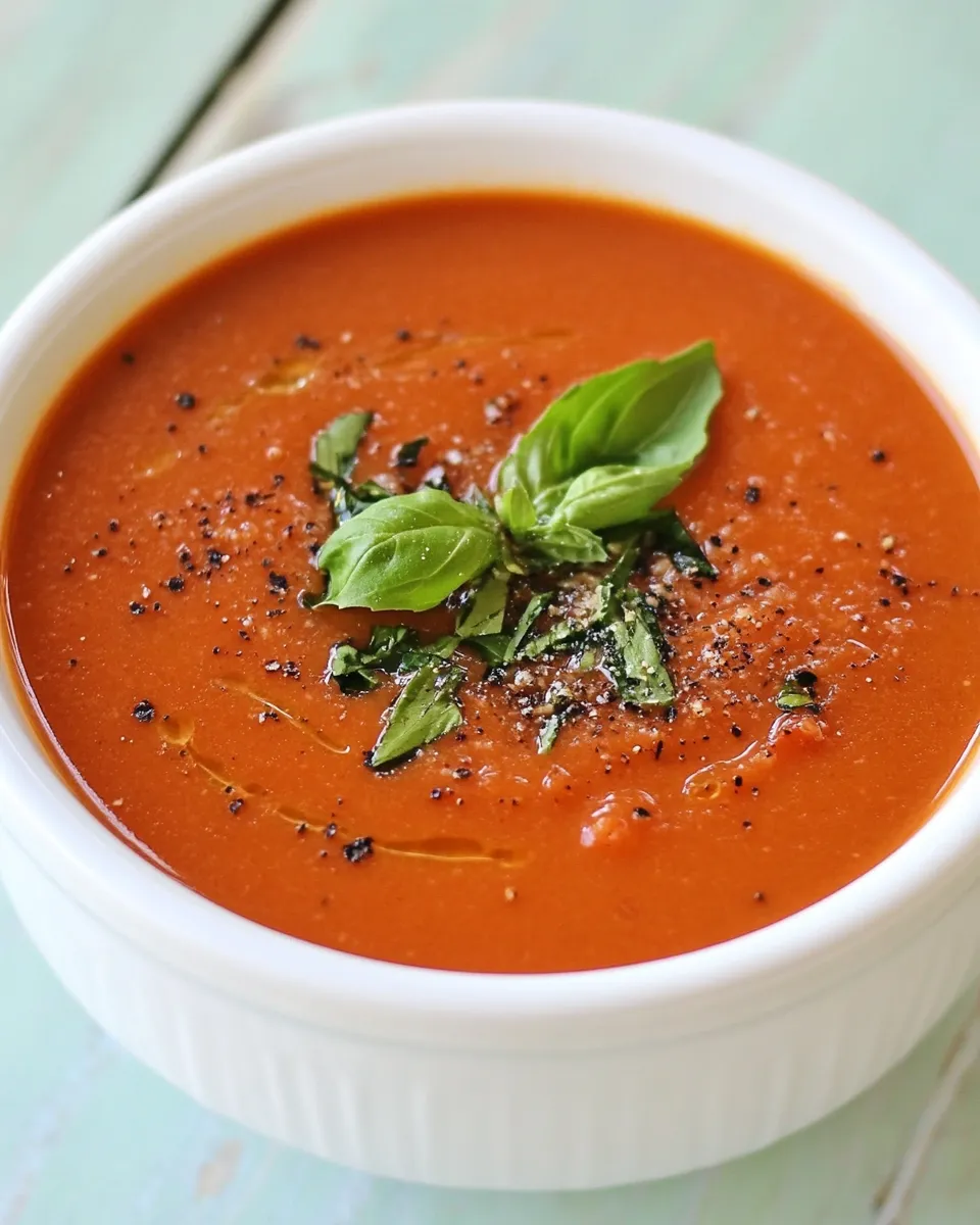 Easy 10 Minute Tomato Soup recipe photo