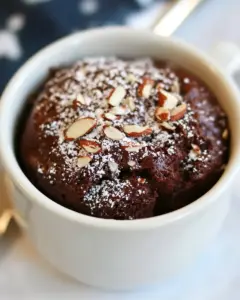 Homemade 2-Minute Chocolate Almond Mug Cake photo