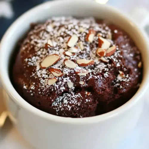 Homemade 2-Minute Chocolate Almond Mug Cake photo