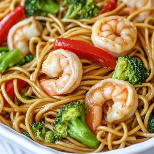 Homemade 20-Minute Shrimp and Broccoli Lo Mein recipe photo