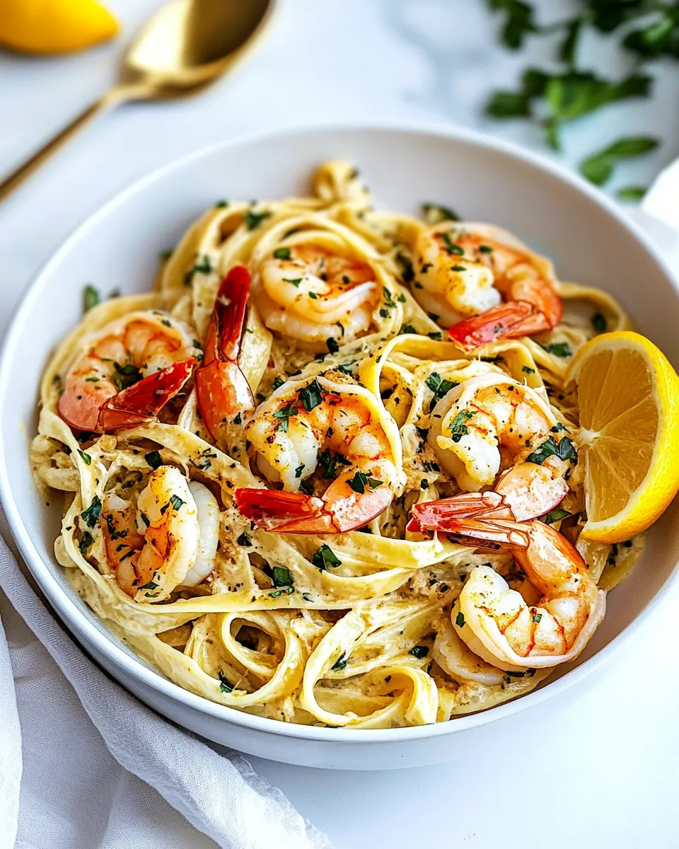 Classic 20 Minute Shrimp Fettuccine image
