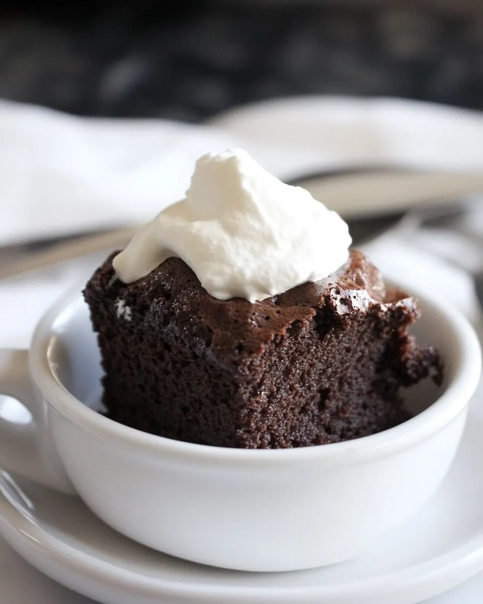Homemade 3-Minute Brownie in a Mug dish photo