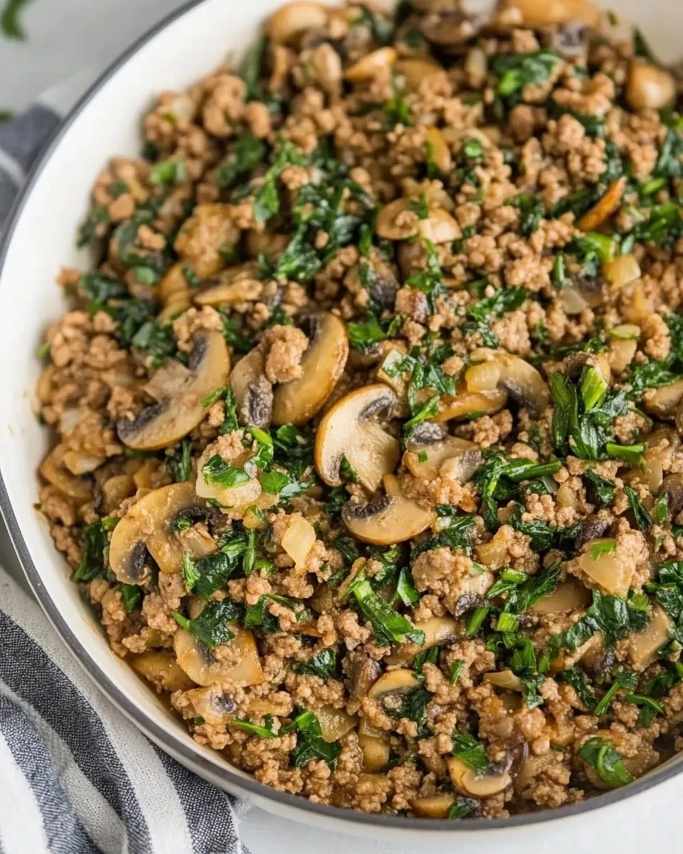 30-Minute Ground Beef and Mushroom Skillet