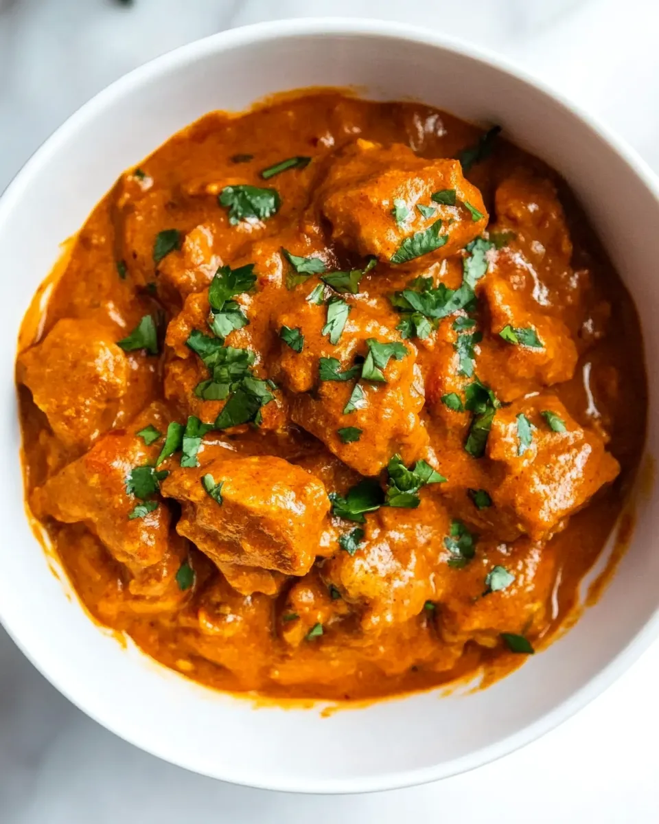 Delicious 30 Minute Instant Pot Butter Chicken plate image