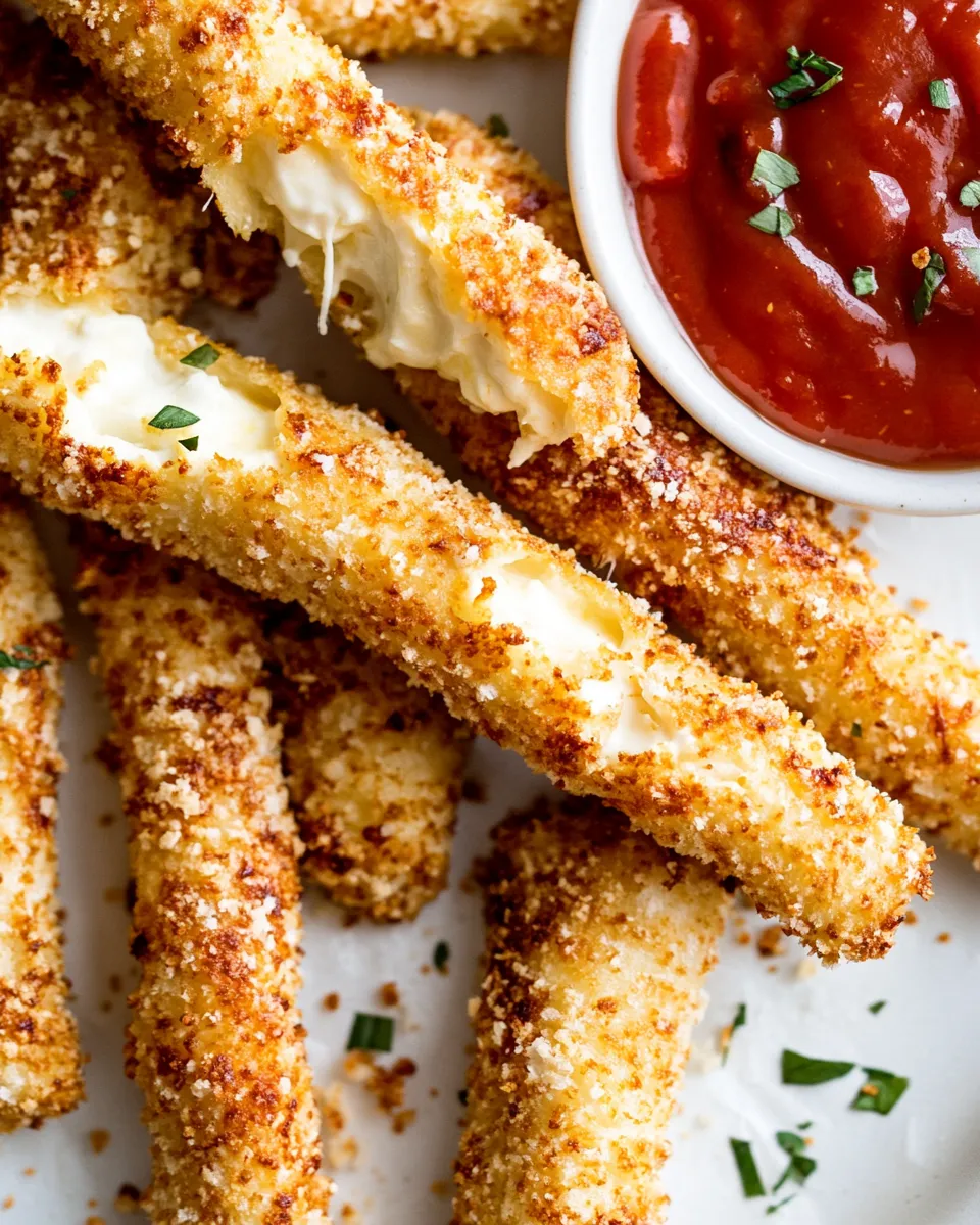 5-Minute Baked Mozzarella Sticks