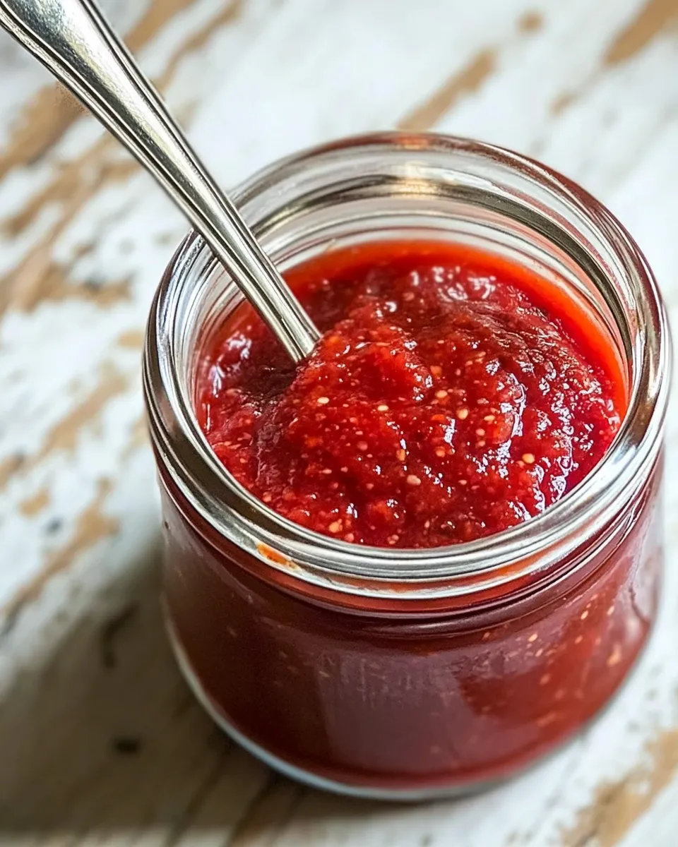 Delicious Aged Sriracha Hot Sauce Recipe food shot