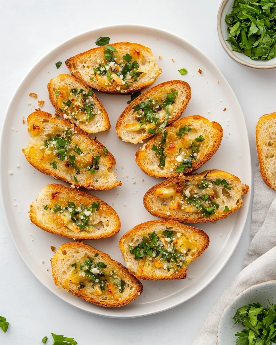 Classic Air-Fryer Garlic Bread food shot