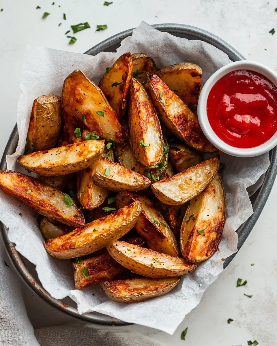 Air-Fryer Potato Wedges
