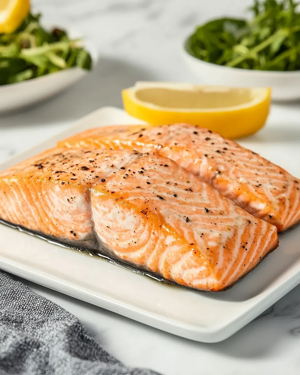 Classic Air-Fryer Salmon With Skin dish photo