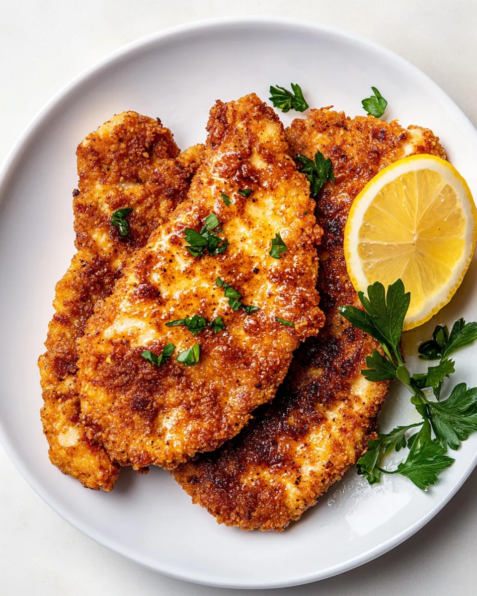 Delicious Air Fryer Chicken Cutlets food shot