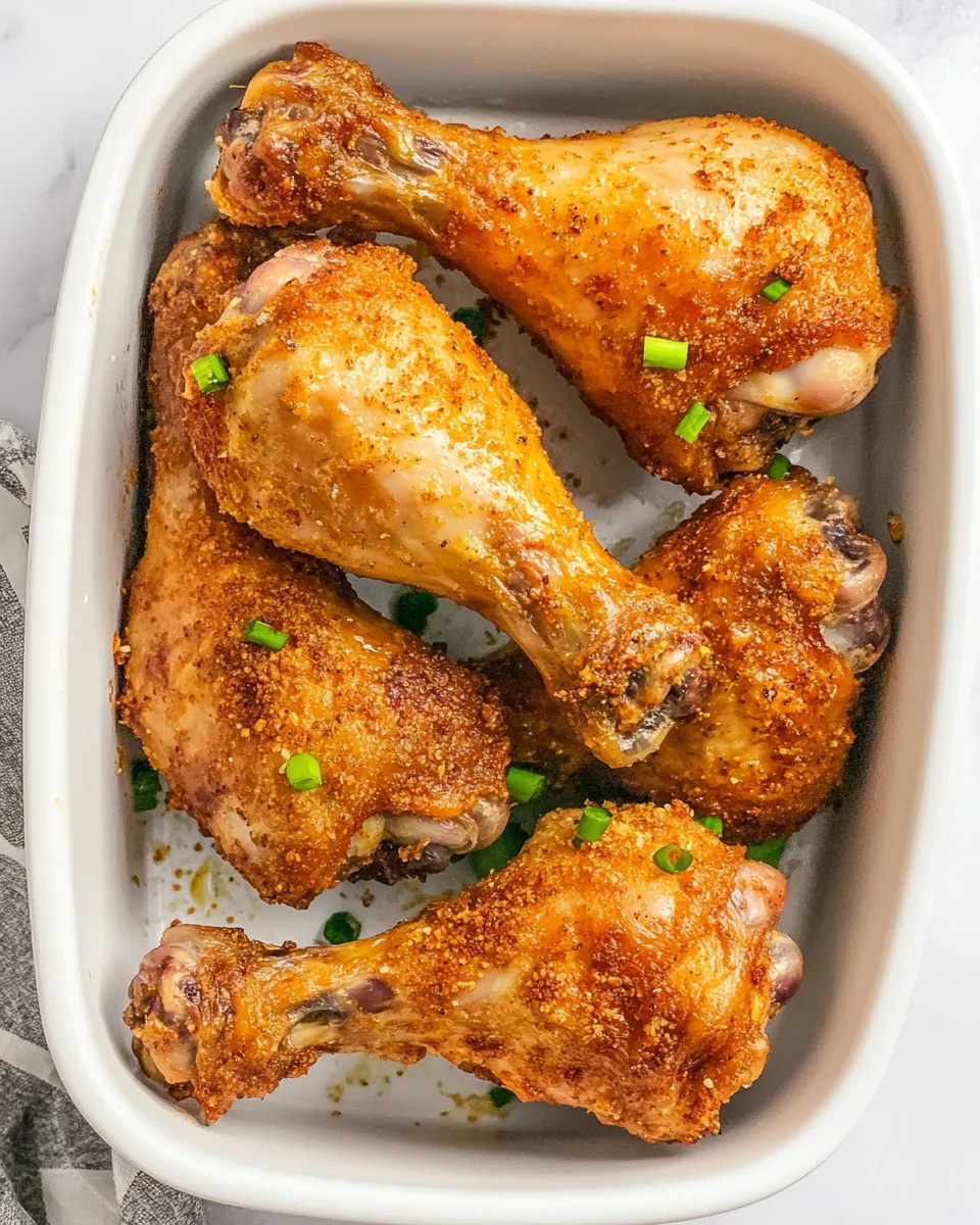 Easy Air Fryer Garlic Parmesan Drumsticks recipe photo