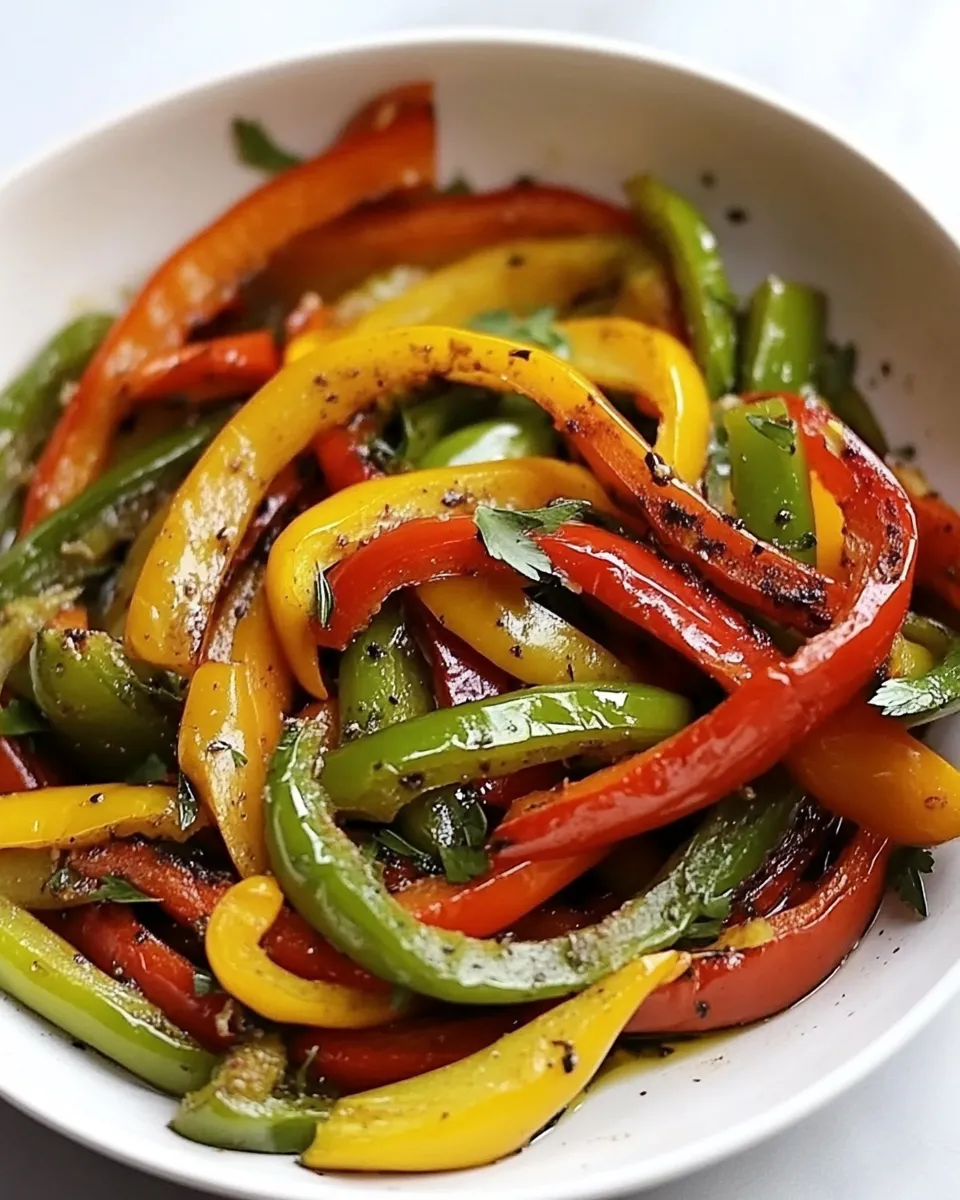 Easy Air Fryer Peppers dish photo