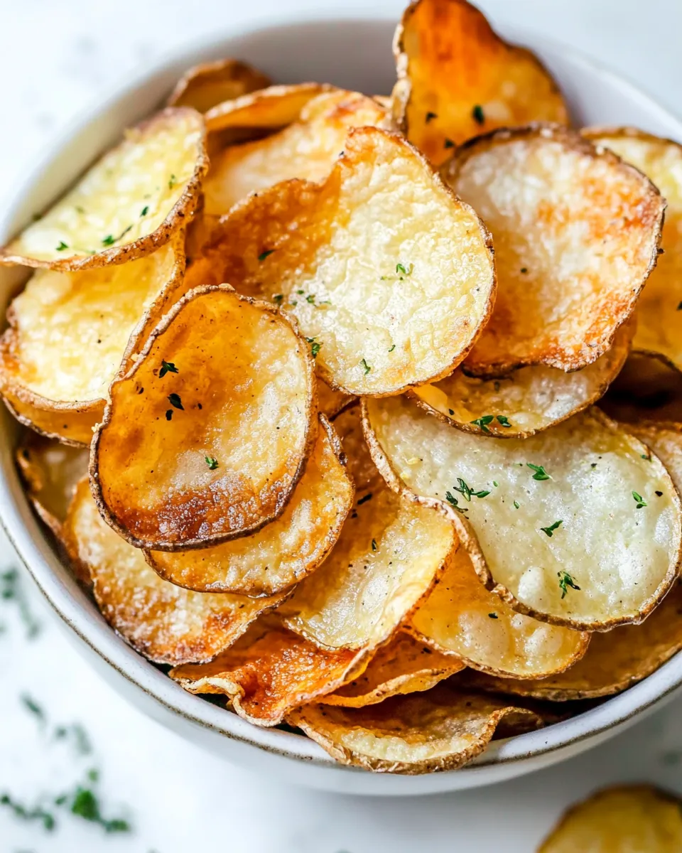 Classic Air Fryer Potato Chips dish photo