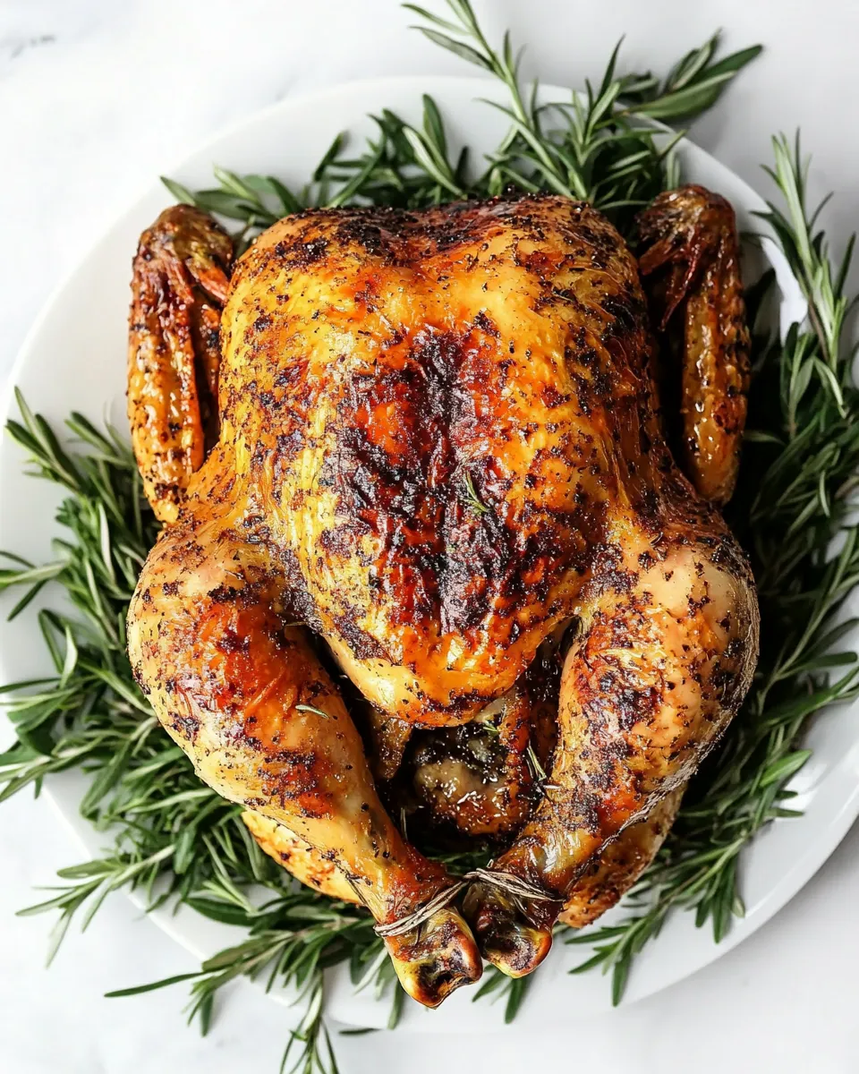Classic Air Fryer Whole Roast Chicken dish photo