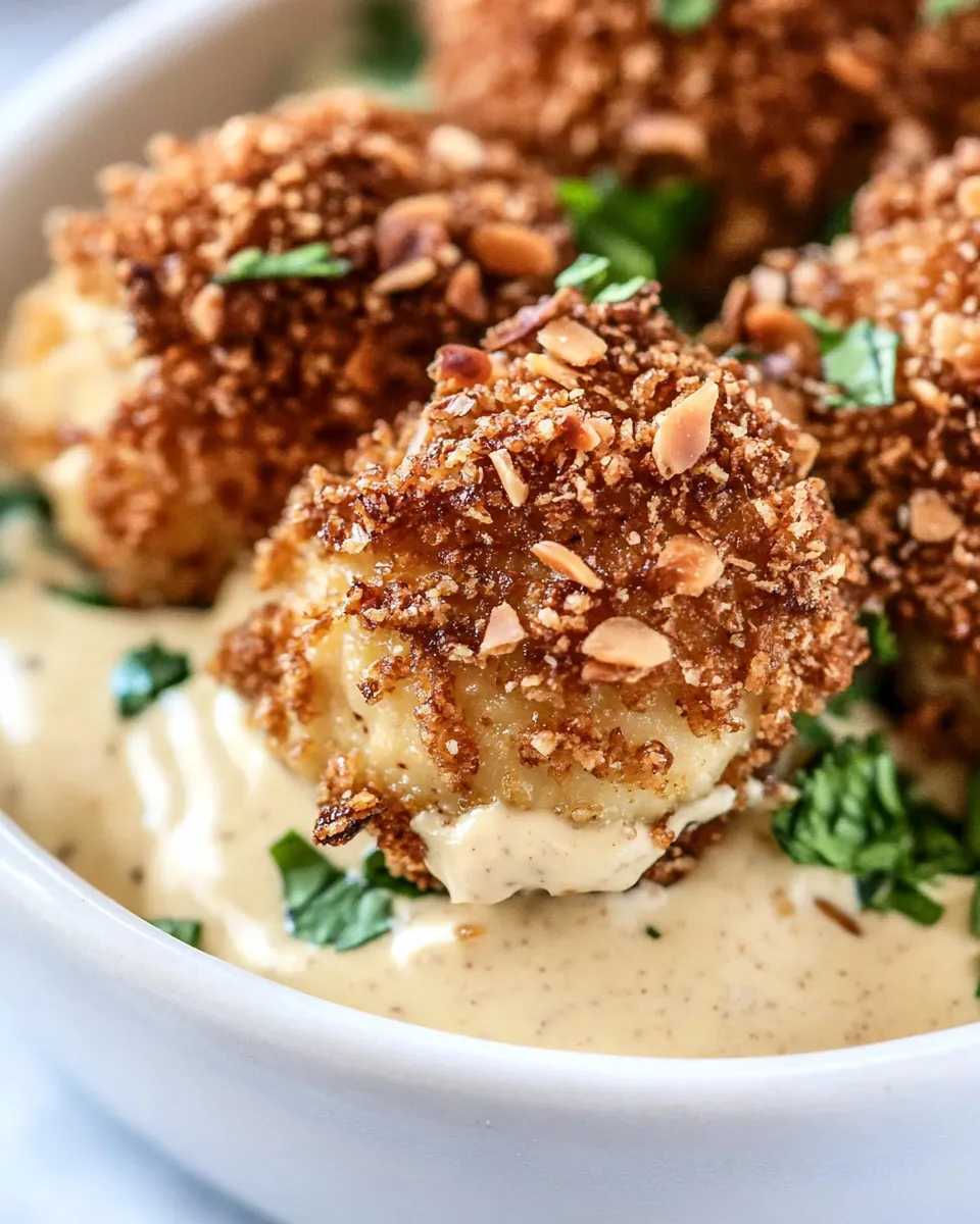 Almond-Crusted Chicken Bites with Honey-Mustard Dip