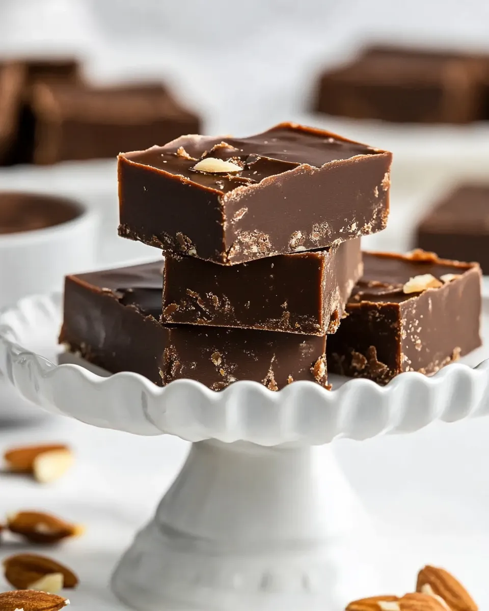 Delicious Amaretto Fudge food shot